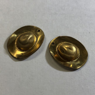 Brass 3-D Cowboy Hat #1247