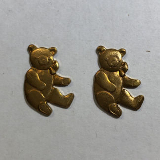 Brass Small Teddy Bear #1243