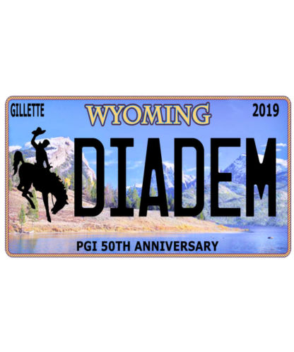 Pyrotech Wyoming Licence Plate