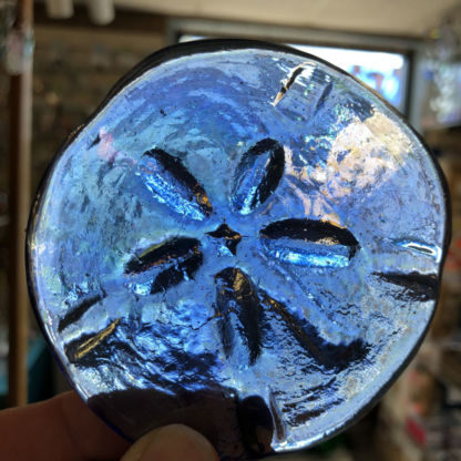 3-D Sand Dollar Blue Irridized - Image 2