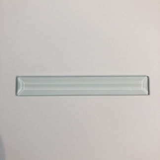 B#548 Rectangle Bevel Glass 1 1/16"  x 7 3/8" w/ Flat