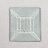P#588GC Rectangle Bevel Glass 1 5/8"  x 1 13/16" Glue Chip
