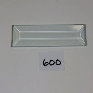 B#600 Rectangle Bevel Glass 1 1/16" x 3 7/16" w/ Flat