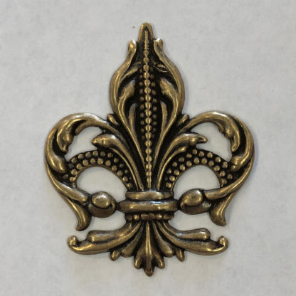 Ant. Brass 3-D Fleur-De-Lis - FL67