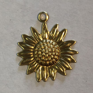 Brass Small Sunflower- TM110