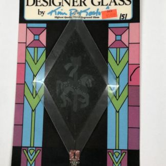 Engraved Clear Diamond Bevel - D151 Carousel