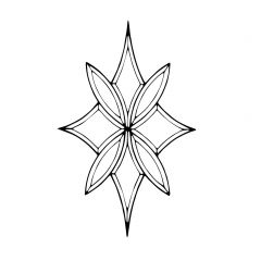 HJS14 Bevel Clear Glass Cluster