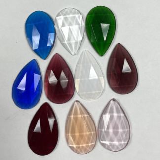 FRD4024 Teardrop Faceted Jewel 40mm x 24mm