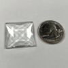 Faceted Square 25mm Jewel - Clear FQ25-01 - Image 2