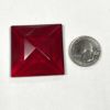 Faceted Square 40mm Jewel- Red FQ40-10 - Image 2