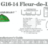 Worden G16-14 Fleur-De-Lis Lamp Pattern - Image 2