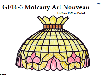 Worden GF16-3 Molcany Art Nouveau Lamp Pattern