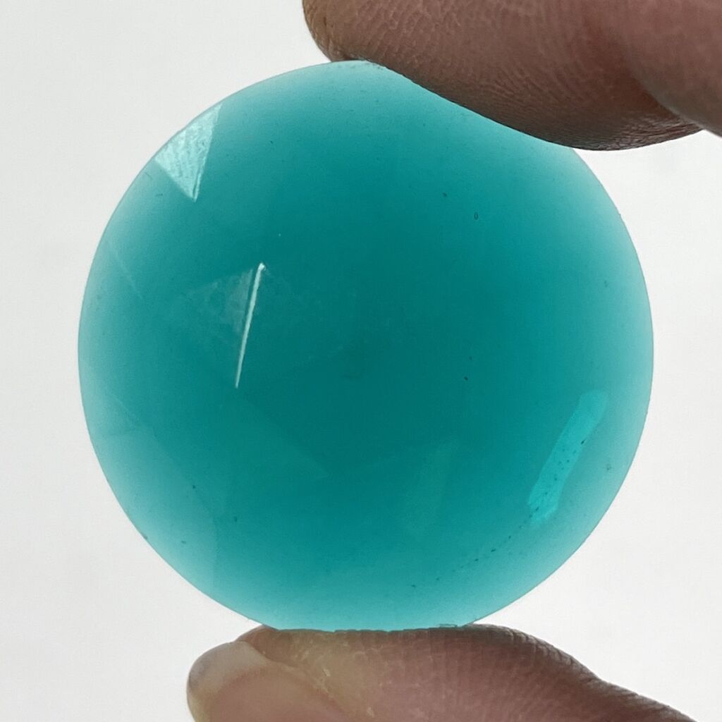 Faceted 30mm Round Jewel FR30-312 Aqua