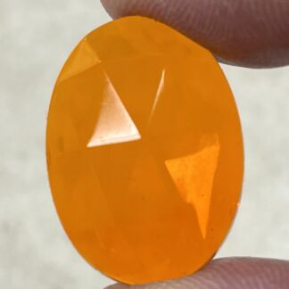 OV2518-09 Faceted Oval 18mm x 25mm Jewel Orange