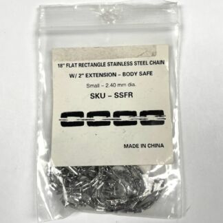 Stainless Steel Jewelry Chain 18" Flat JL-SS18