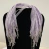 18" Organza Ribbon & Cord Necklace Lt. Purple - 10 pc. JL51