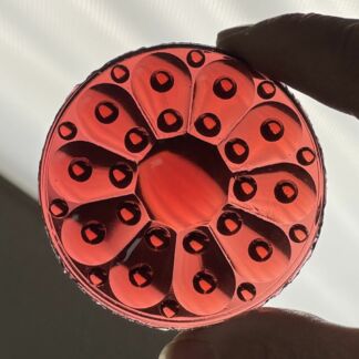Round Texture 65mm (2 1/2") Jewel- Cranberry WM65-340