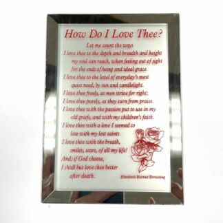 95002CF How Do I Love Thee Beveled Mirror