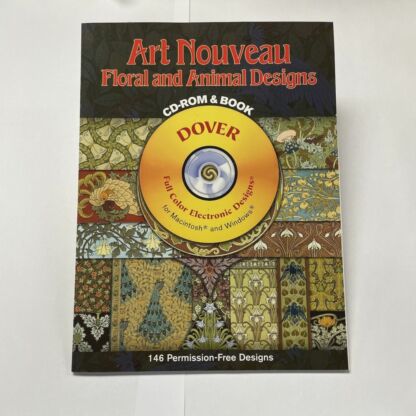 Art Nouveau Floral & Animal Designs with CD