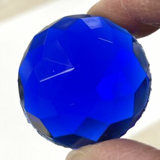 Tall Faceted 35mm Round Jewel EX35-04 Blue