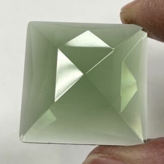 Faceted Square 30mm Jewel - Olive Green FQ30-030