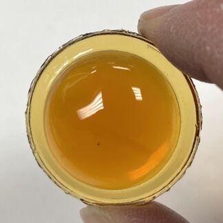 Smooth 32mm Round Jewel SM32-02 Amber