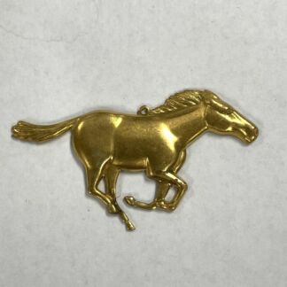 Brass 3-D Running Horse #BH250