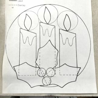 Pre-Cut Glass Kit- Holiday Candles