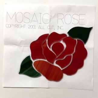 Mosaic Precut Glass Rose - M102