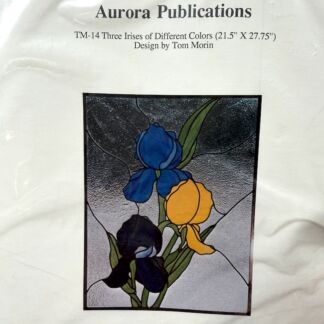 Aurora Publications Pattern TM14 Three Irises Of Different Colors